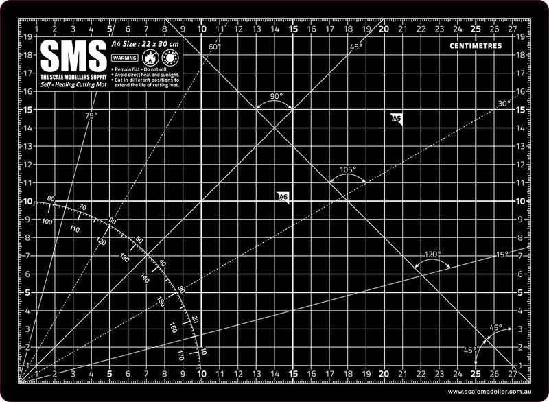 CUTTING MAT A4 BLACK – The Scale Modellers Supply